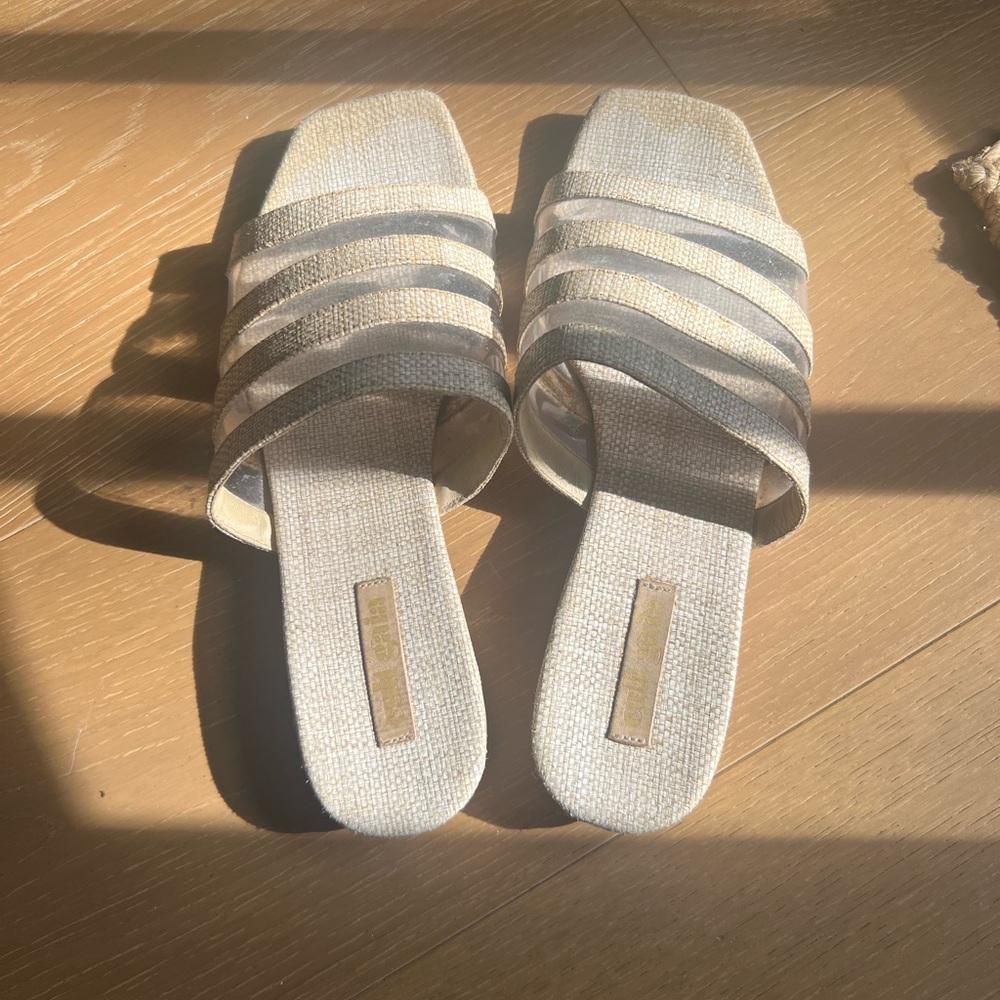Cult Gaia Square Toe Slip-on Sandals Size 40